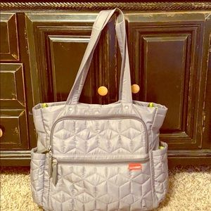 Grey Skip*Hop diaper bag
